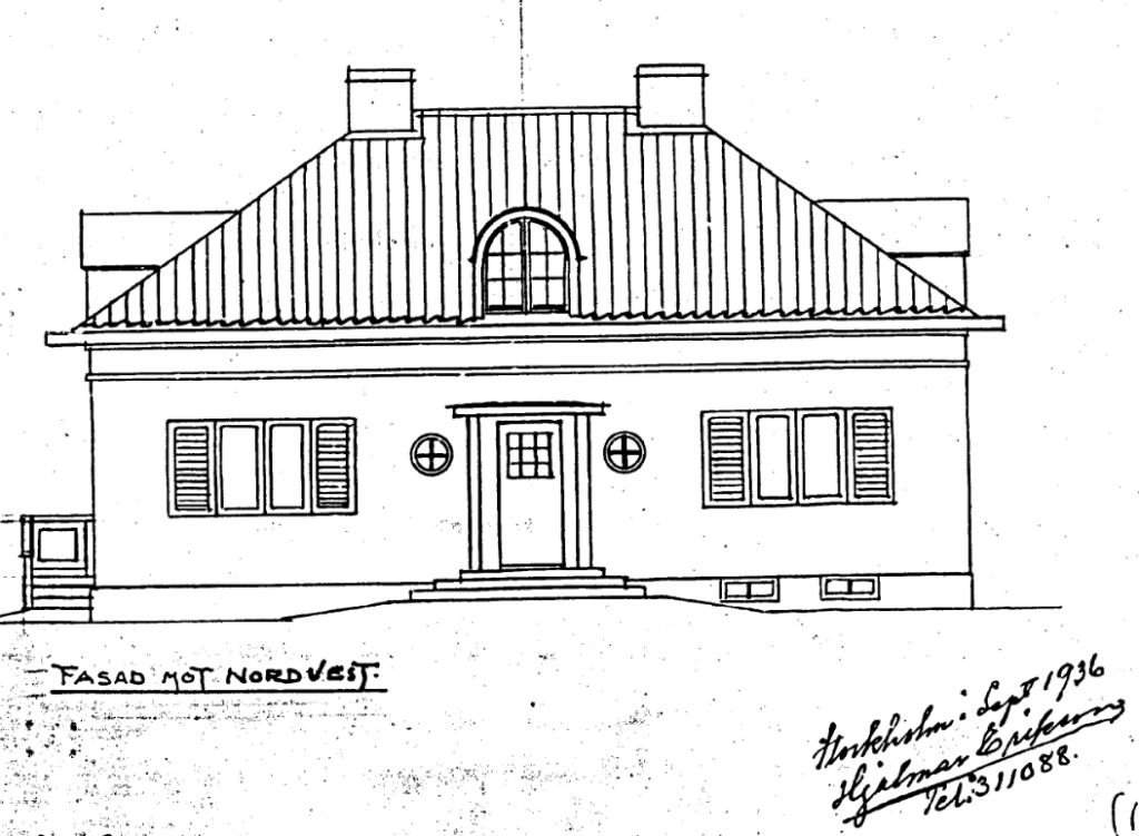 Funkisvilla uppförd i Storängen 1937, Parkvägen, Storängen